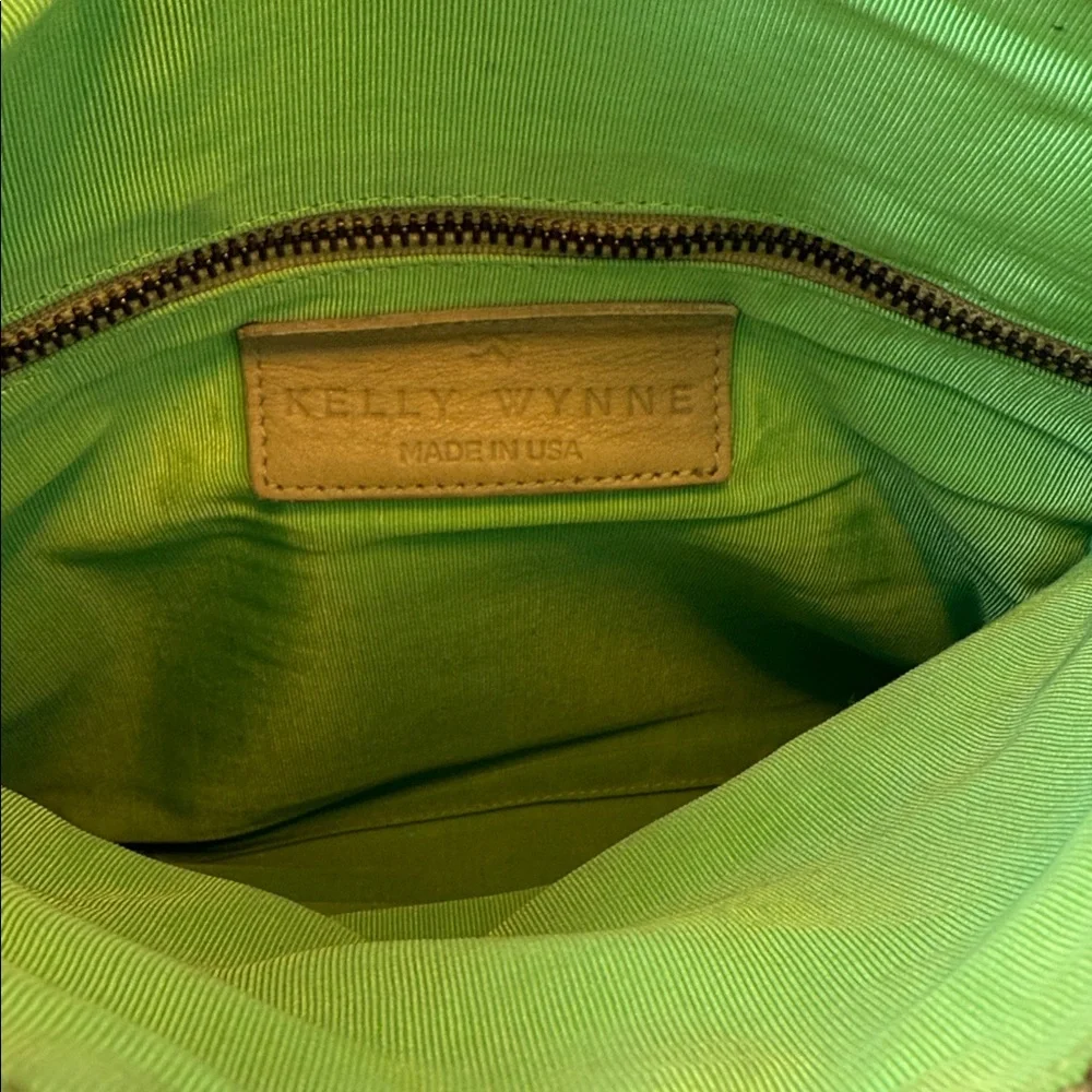 Kelly Wynne Flirty Little Fold Over Leather Snakeskin Convertible Clutch - Picture 9 of 9